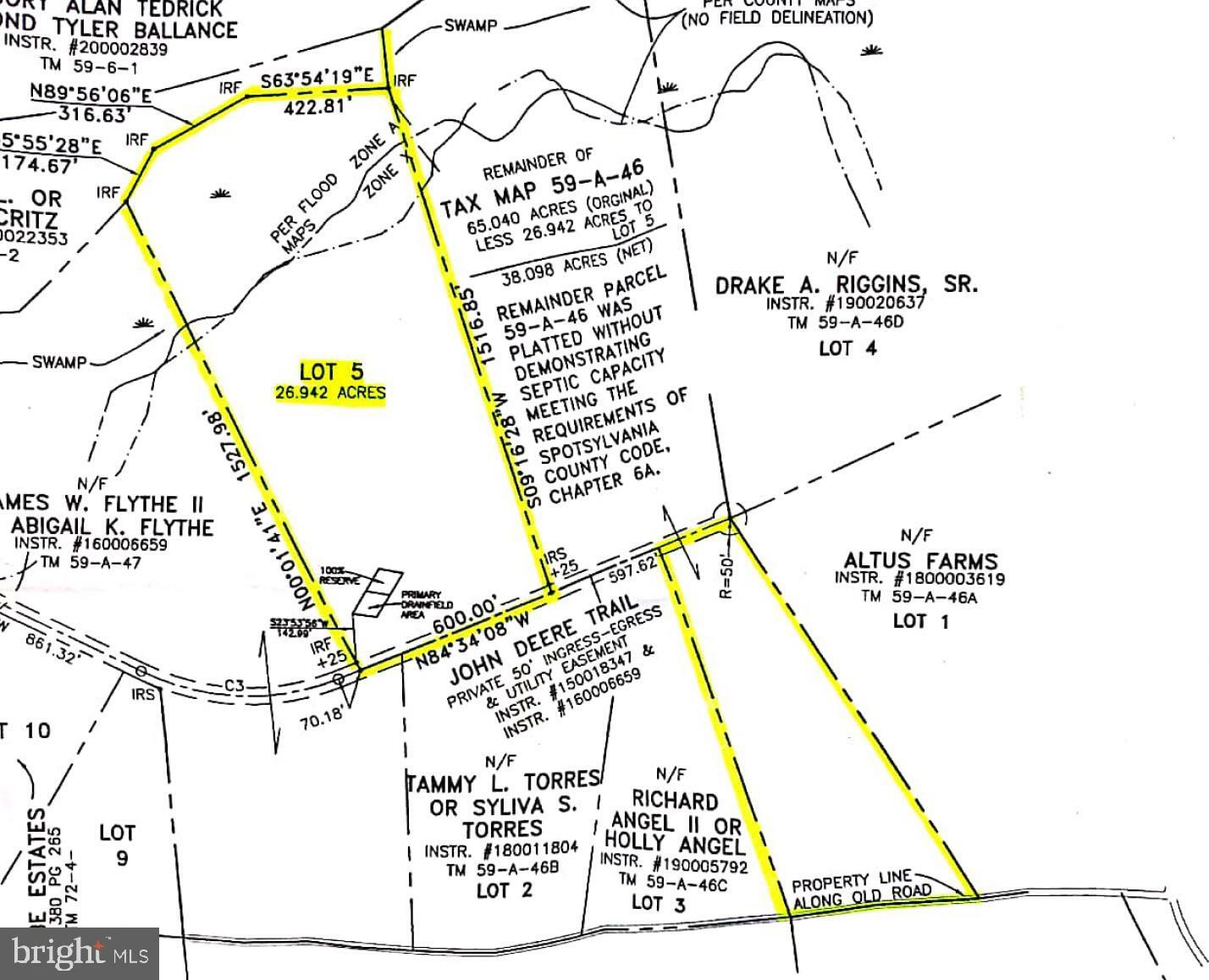 Property Photo:  Lot 5 John Deere Trail  VA 22553 