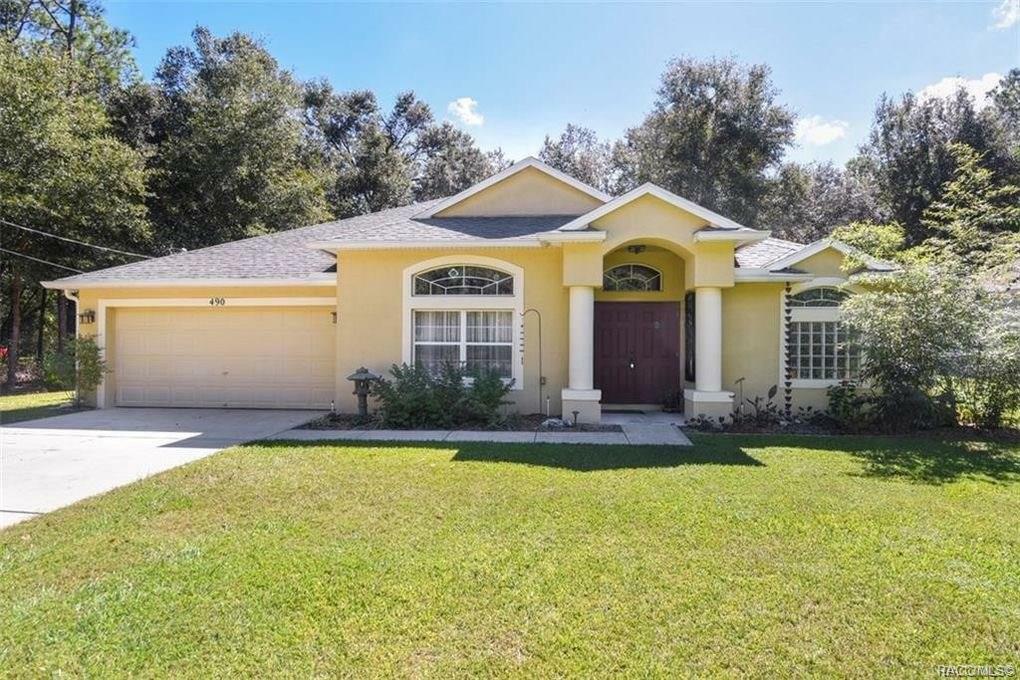 Property Photo:  490 W Bluster Place  FL 34434 