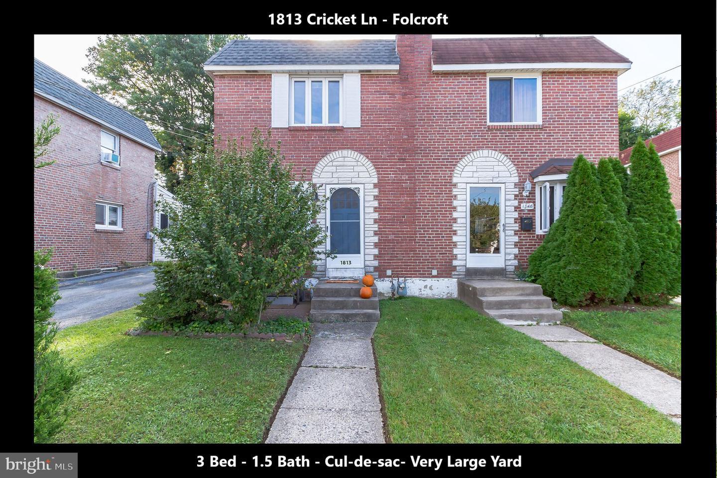 Property Photo: 1813 Cricket Lane PA 19032