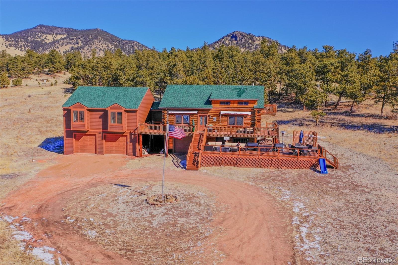Property Photo: 455 Castle Mountain Pass CO 80820
