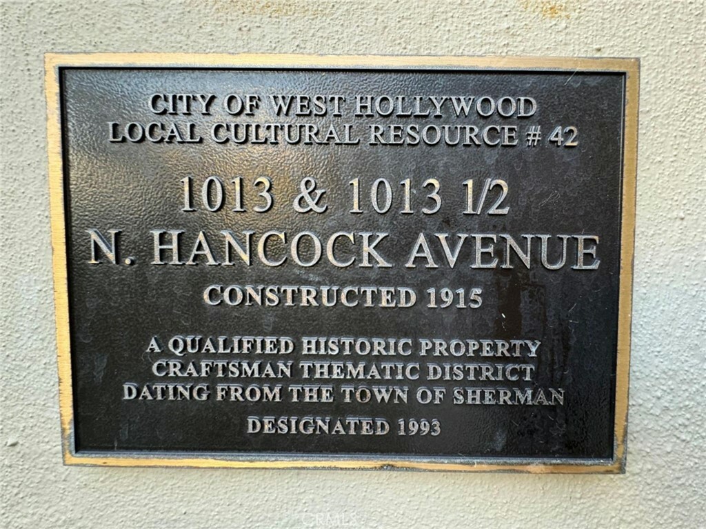 1013 Hancock Avenue  West Hollywood CA 90069 photo