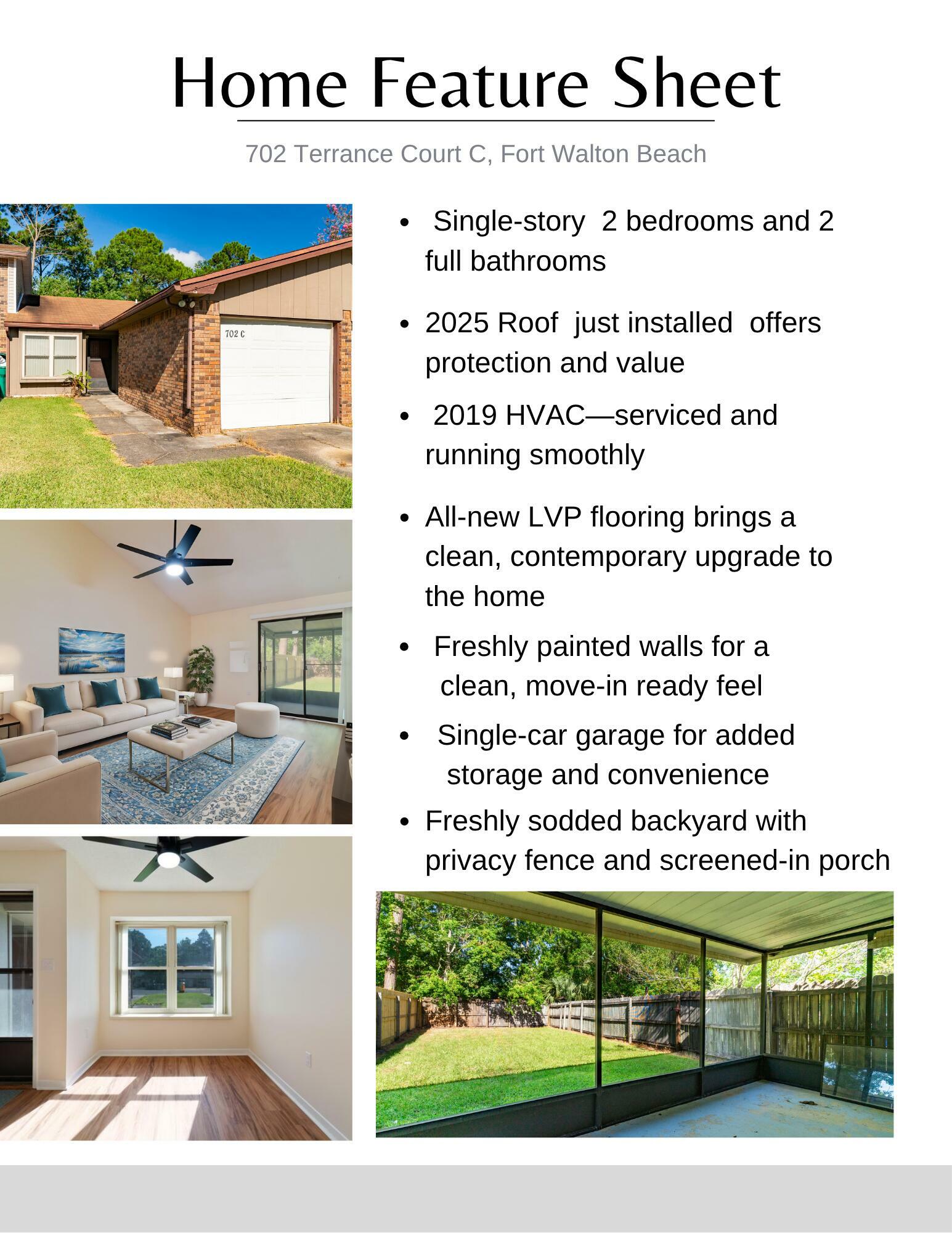 Property Photo:  702 Terrance Court C  FL 32547 