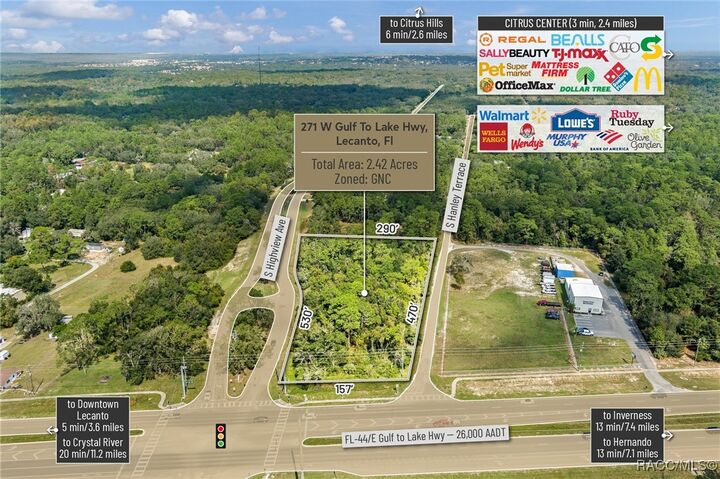 Property Photo: 271 W Gulf To Lake Highway FL 34461