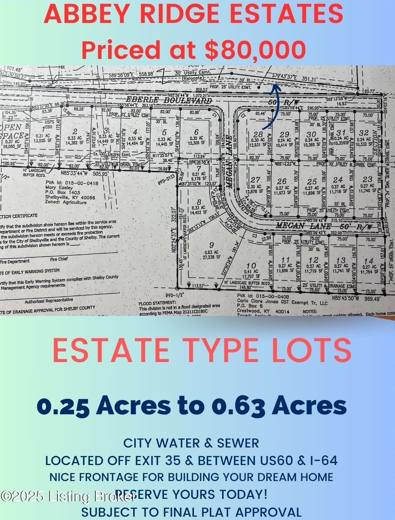 Property Photo:  Lot 24 Megan Ln  KY 40065 