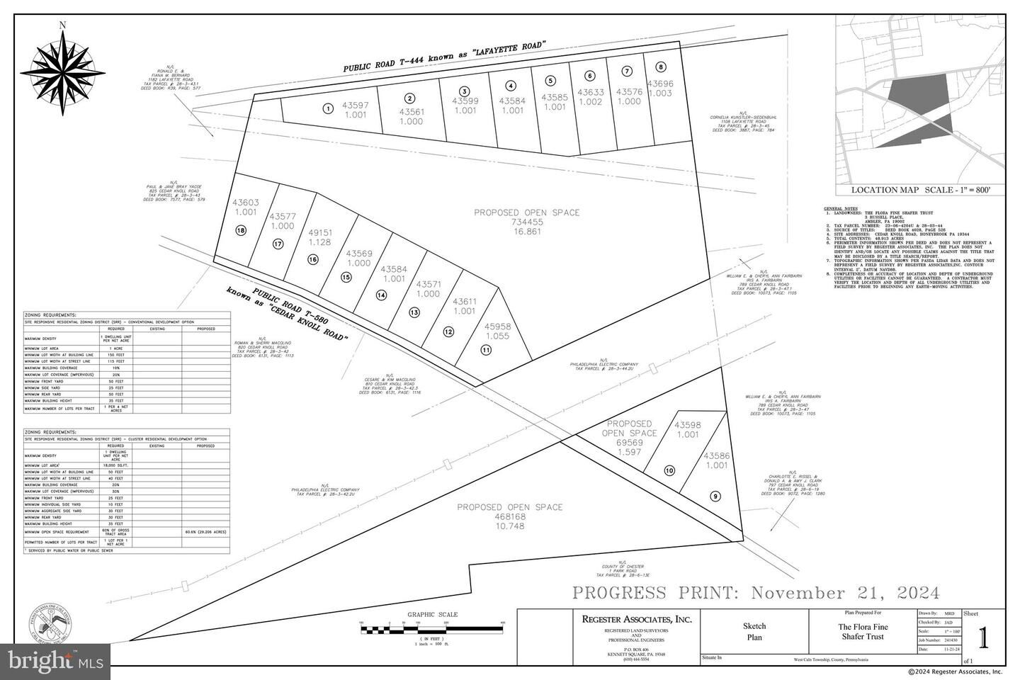 Property Photo:  801, 802 & 819 Cedar Knoll Road  PA 19320 