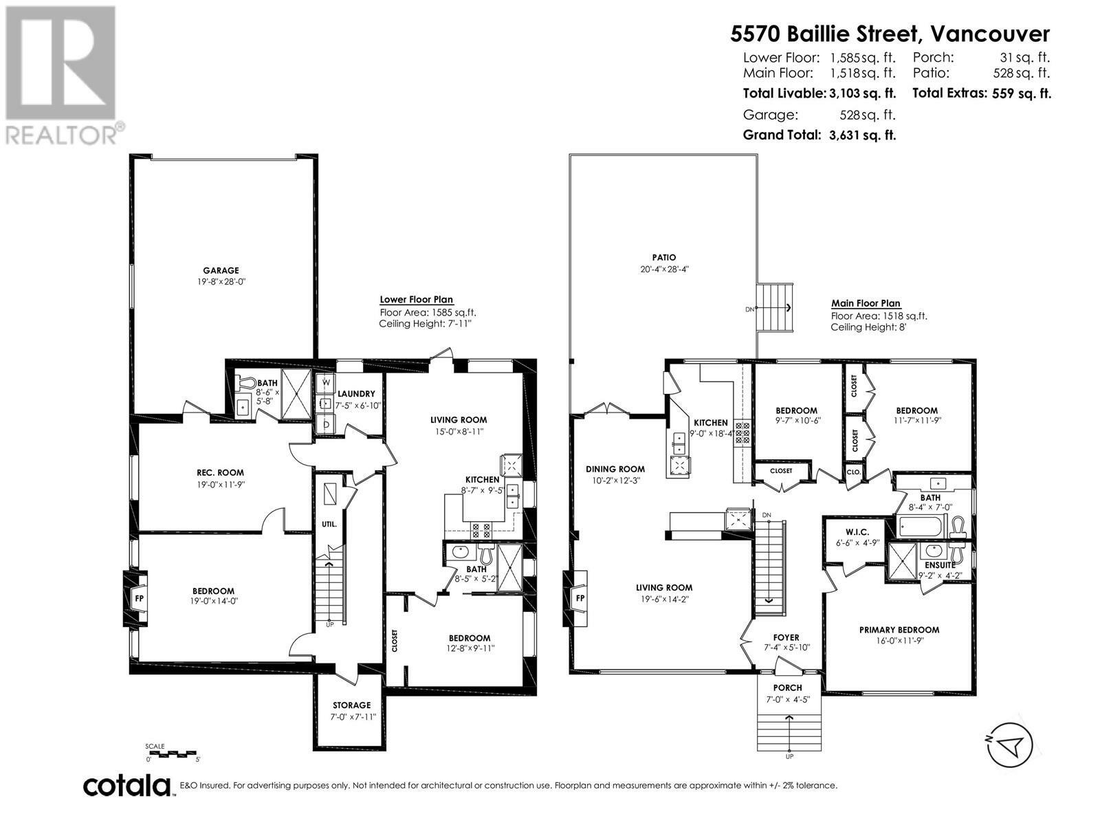 Photo de la propriété:  5570 Baillie Street  BC V5Z 3M8 