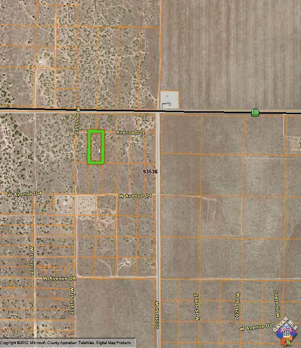 Property Photo:  0 211th St W &Amp Ave D1 Avenue  CA 93536 
