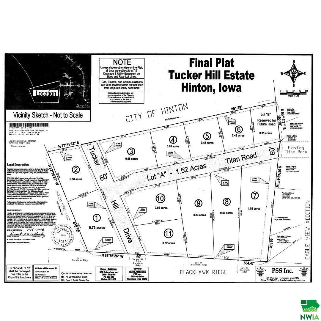 Property Photo: Lot 8 Titan Road IA 51024