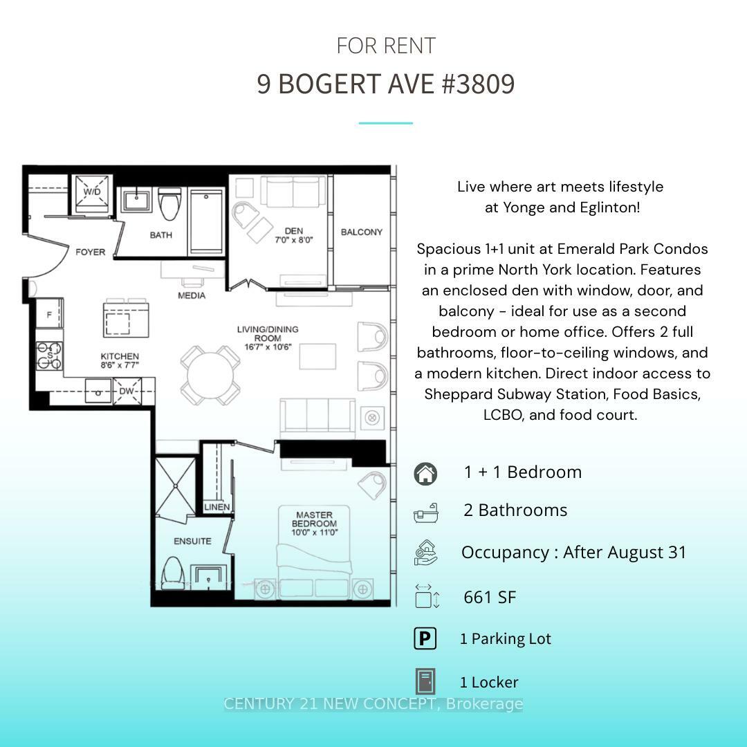 Property Photo:  9 Bogert Avenue 3809  ON M2N 0H3 
