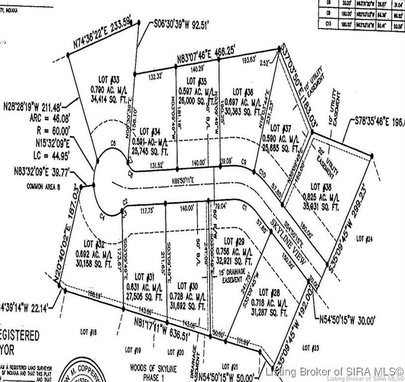 Property Photo: Lot 34 Skyline Drive IN 47119