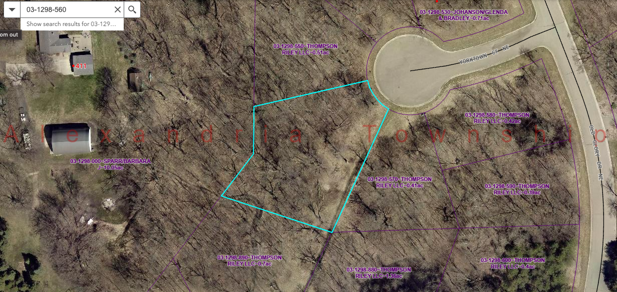 Property Photo: Lot 11 Block 2 Yorktown Court NE MN 56308
