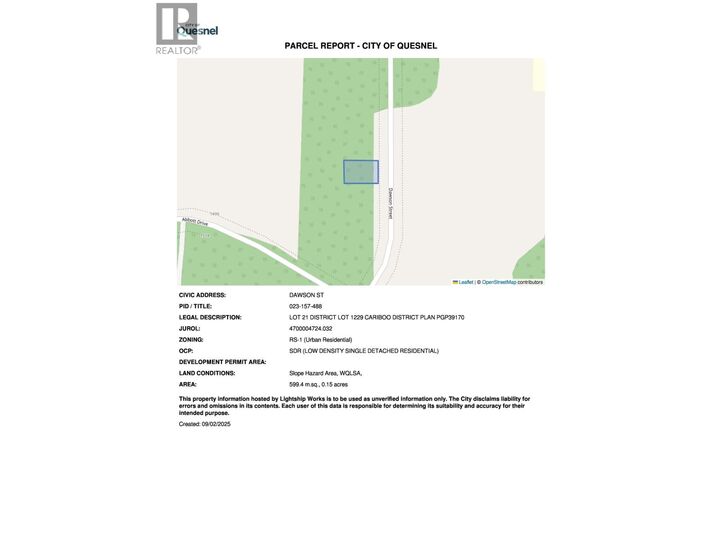 Photo de la propriété:  Lot 21 Dawson Street  BC V2J 6A9 