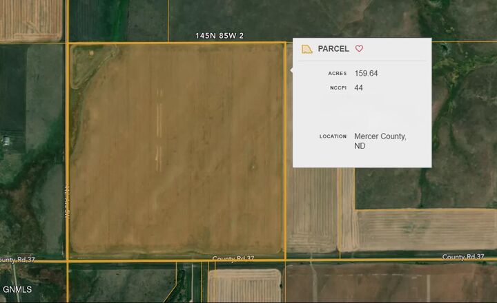 Property Photo:  On County Rd 37  ND 58571 