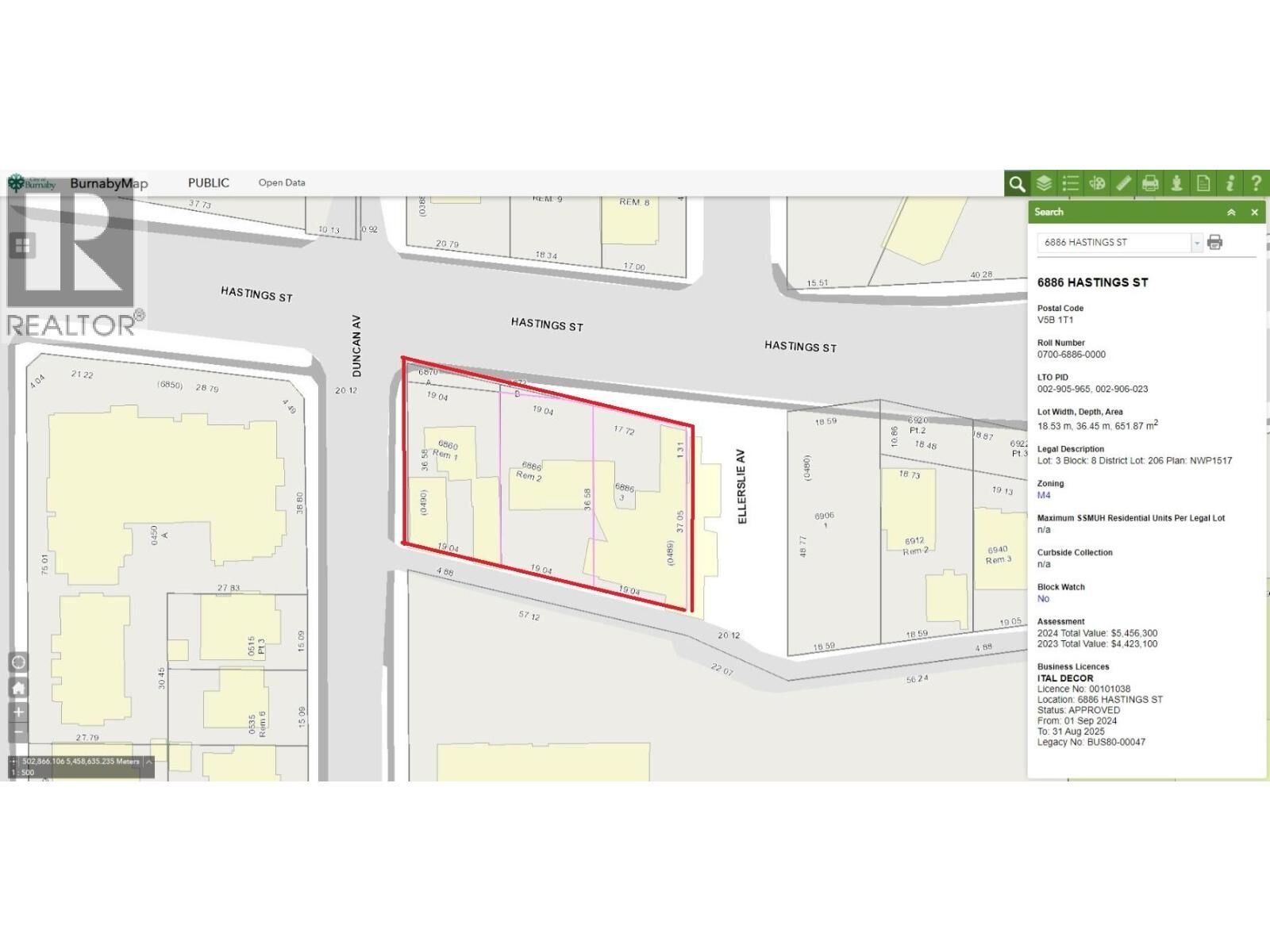 Property Photo:  6886 Hastings Street  BC V5B 1T1 