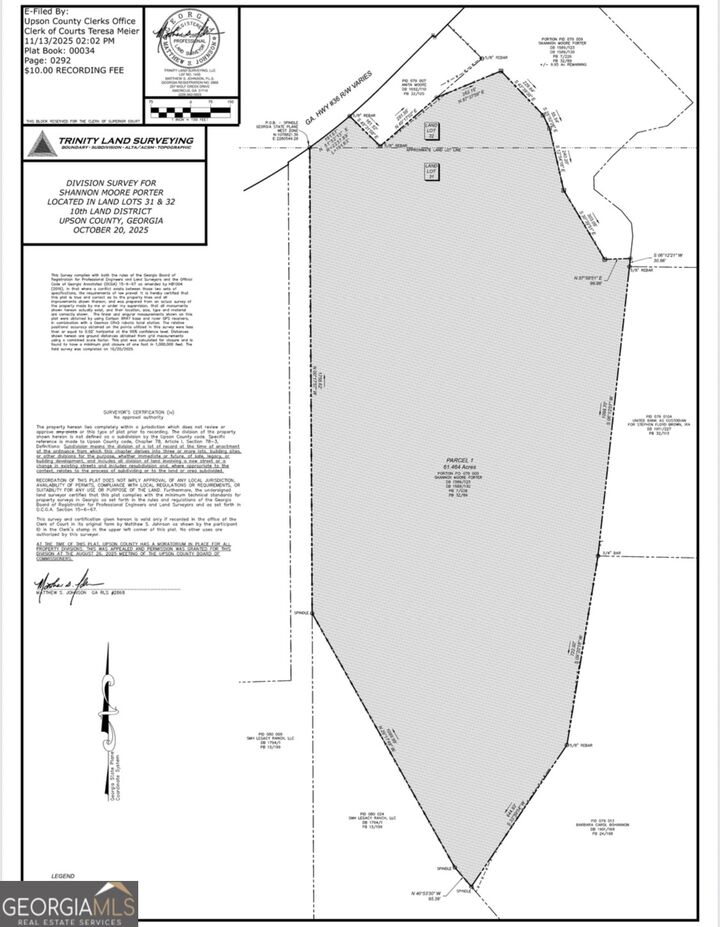 Property Photo:  61 Acres Barnesville Highway  GA 30285 