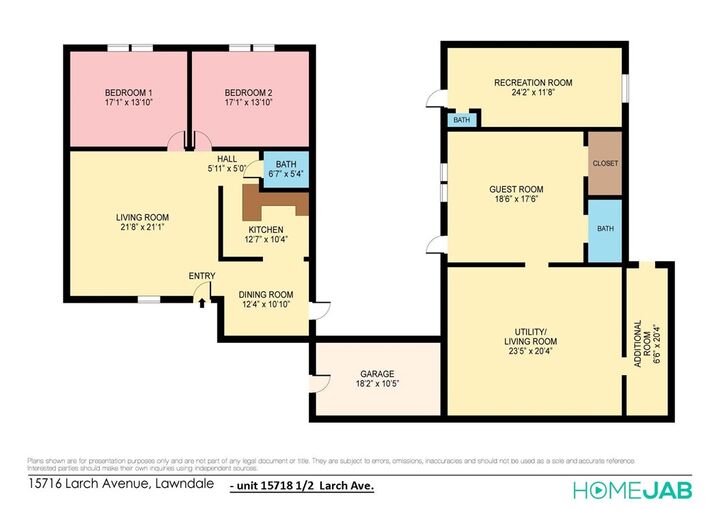 Property Photo:  15718 1/2 Larch Avenue  CA 90260