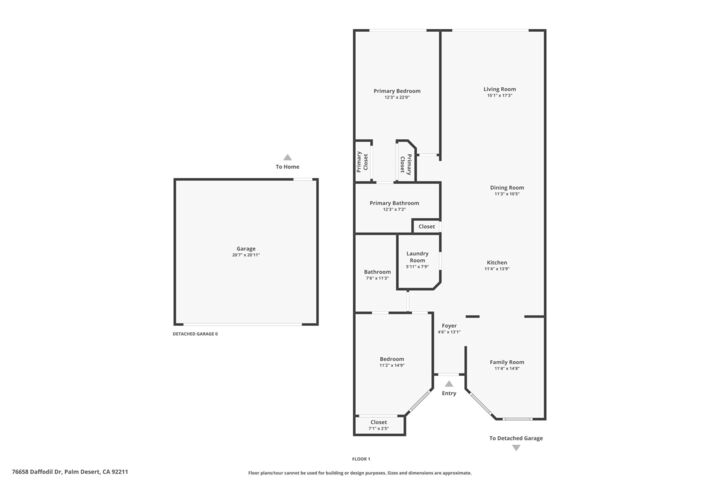 Property Photo:  76658 Daffodil Drive  CA 92211