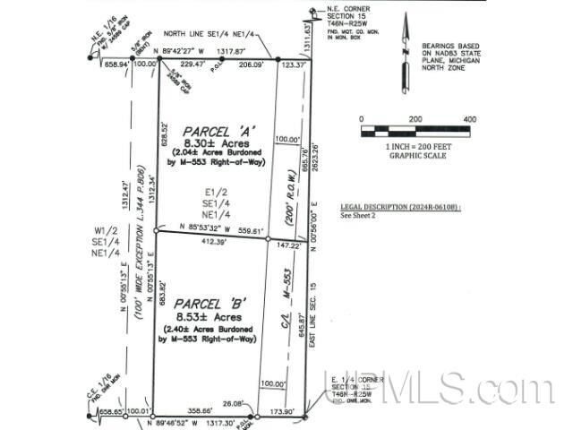 Property Photo:  Parcel B M 553 Highway  MI 49841 