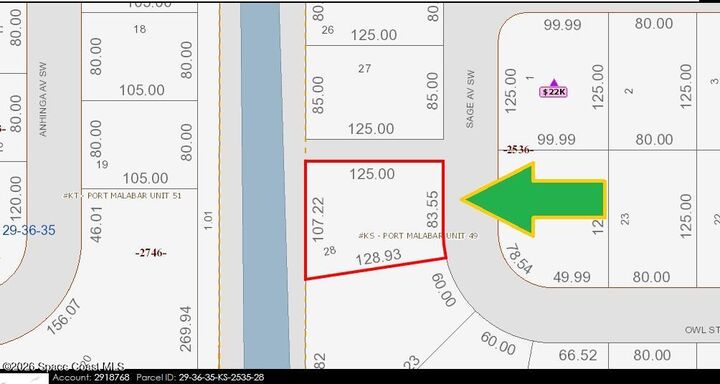 Property Photo: 3382 Sage Avenue SW FL 32908