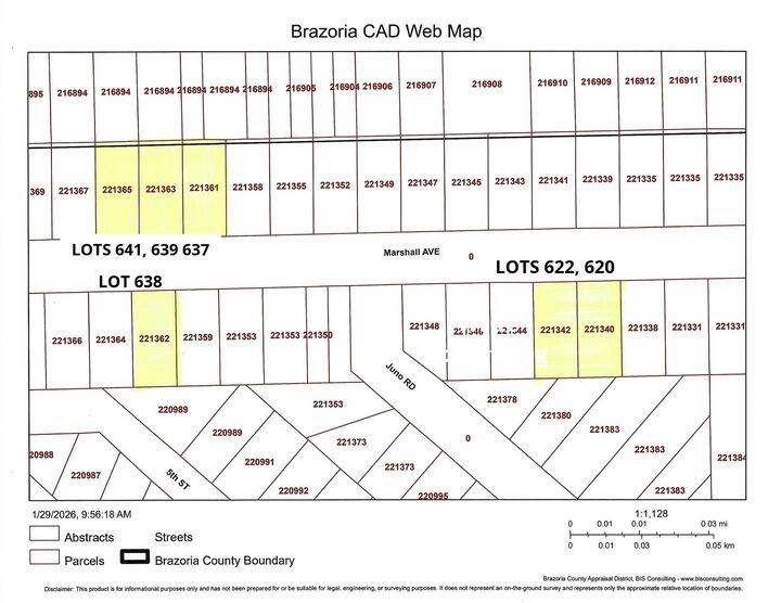 Property Photo:  Lot 622, 620 Marshall Avenue  TX 77515 