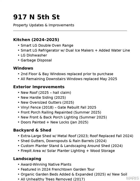 Property Photo:  917 N 5th Street  MO 63301 