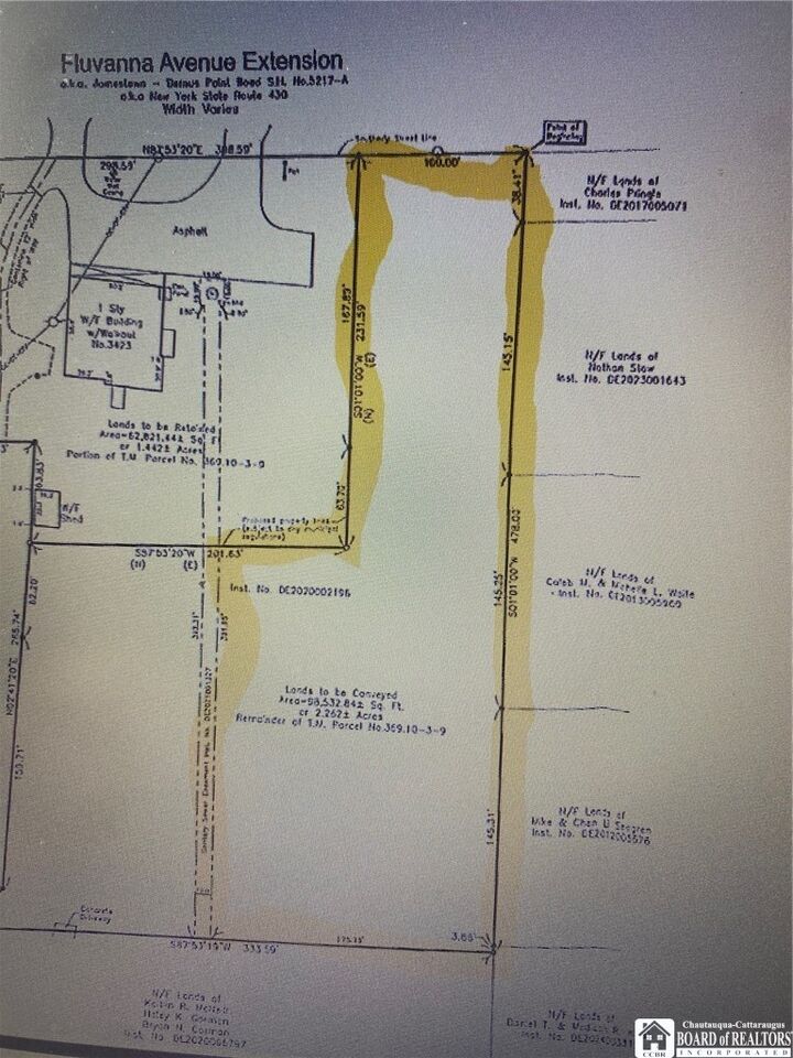 Property Photo:  3423 Fluvanna Avenue Extension  NY 14701 