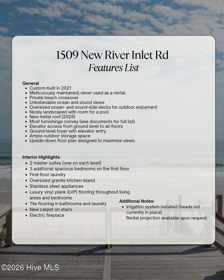 Property Photo:  1509 New River Inlet Road  NC 28460 