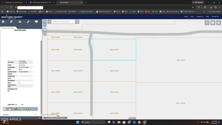 Property Photo:  0000 N 228th Drive -1  AZ 85361 