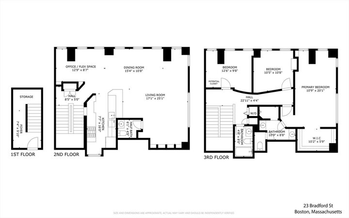 Property Photo:  23 Bradford St 201  MA 02118 