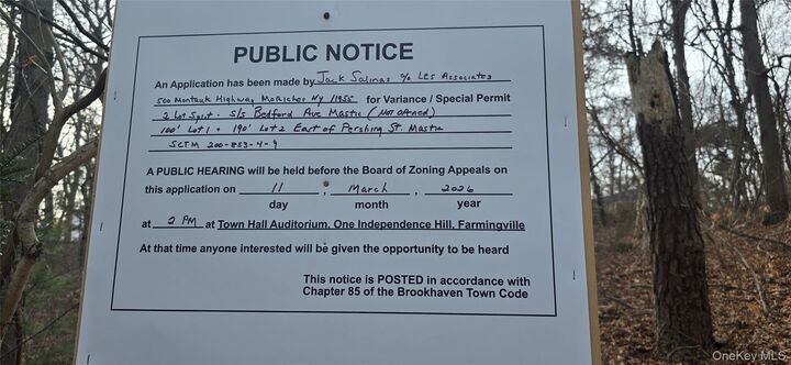 Property Photo:  Vl(2) Bedford Avenue  NY 11950 