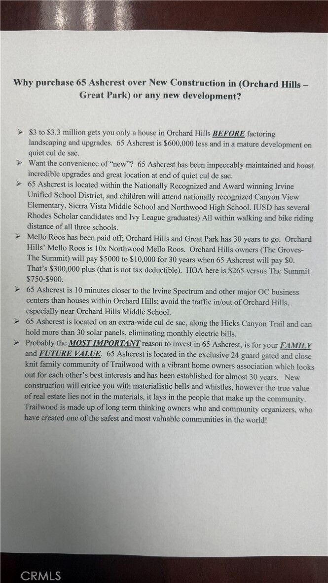 Property Photo:  65 Ashcrest  CA 92620 