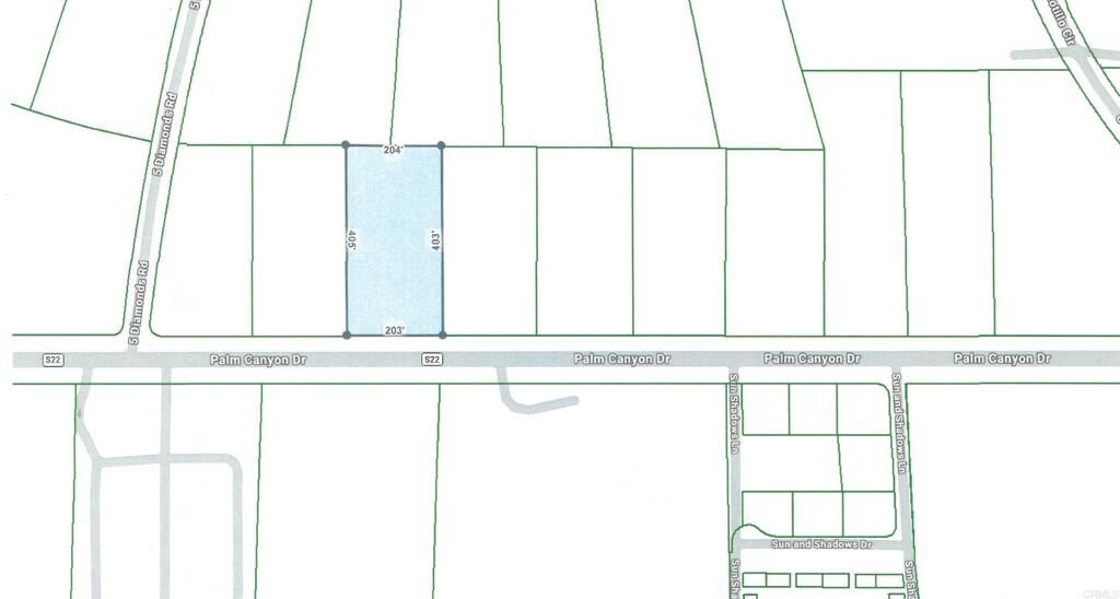 Property Photo:  Palm Canyon Dr Lots 283 & 284  CA 92004 