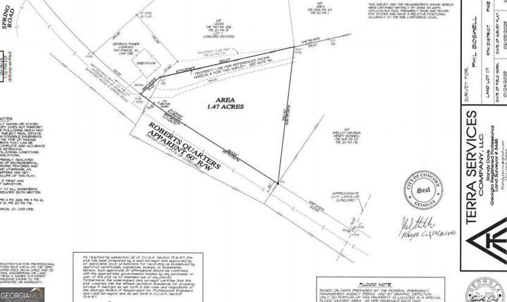 Property Photo: 1.47 Acres Roberts Quarters Road GA 30206
