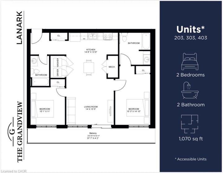Property Photo: 80 Caithness Street W 303 ON N3W 1B2