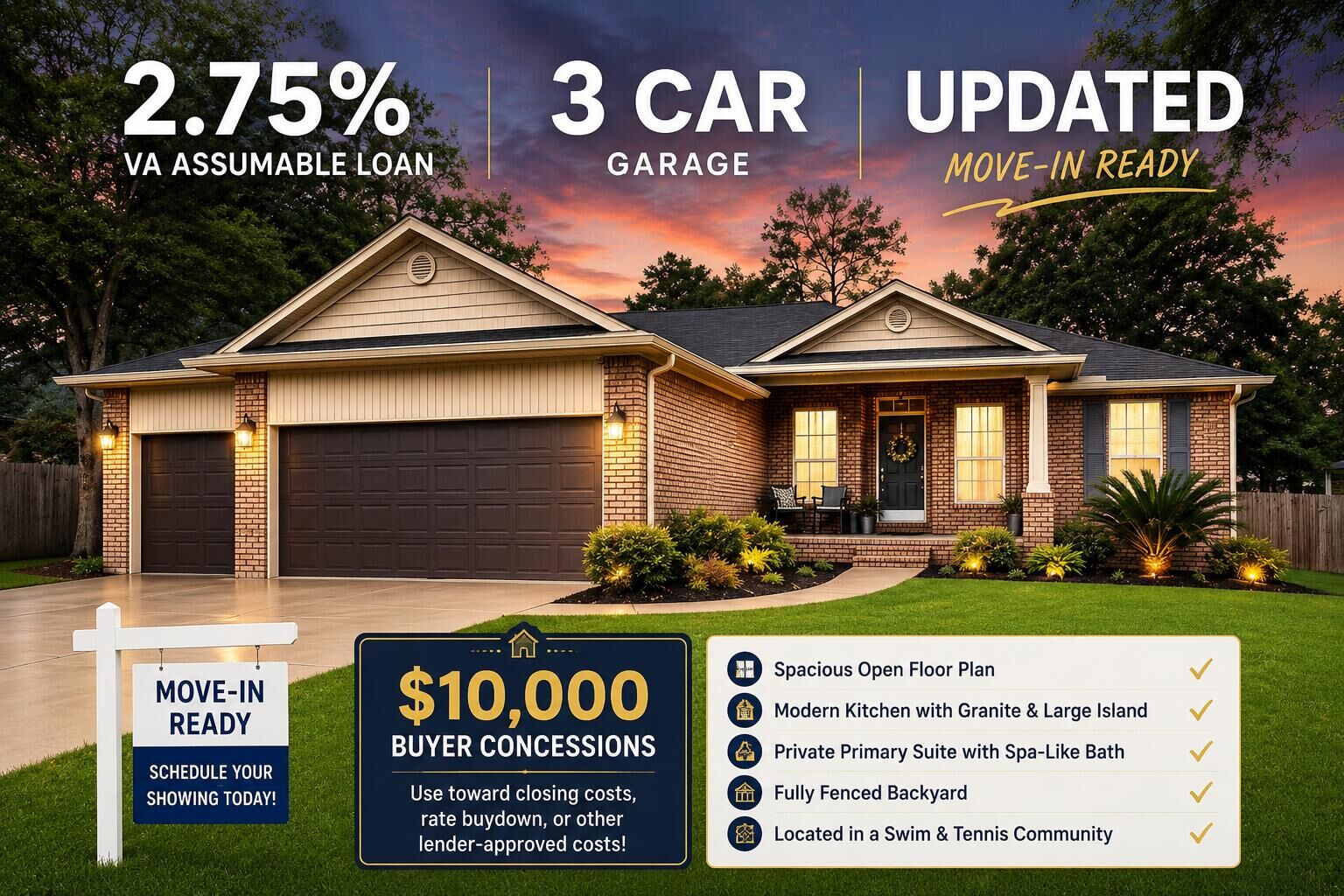 Property Photo: 3013 Crown Creek Circle FL 32539