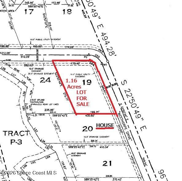 Property Photo: 2603 Westhorpe Drive FL 32950