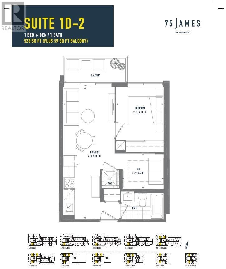 Property Photo: 75 James Street South 2313 ON L8P 4V8
