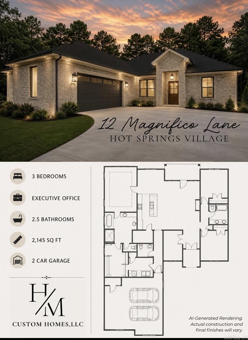 Property Photo:  12 Magnifico Lane  AR 71909 