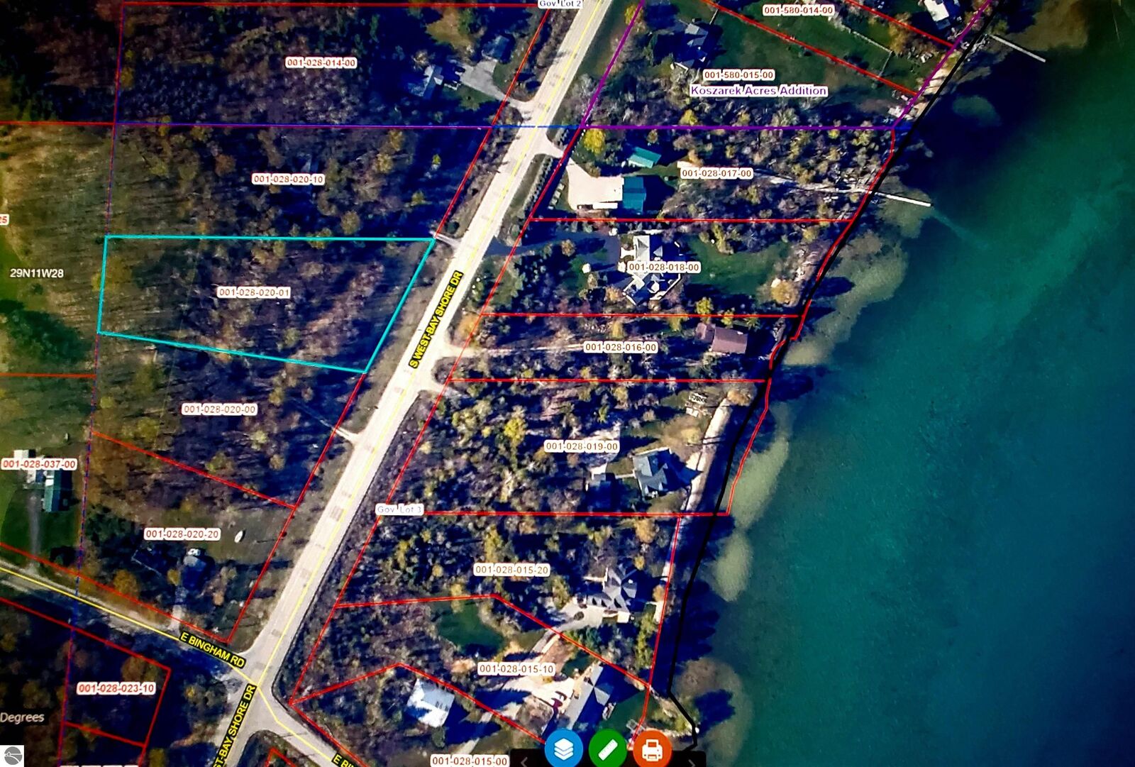 Property Photo: Parcel #3 2.25a SW Bayshore Drive MI 49684