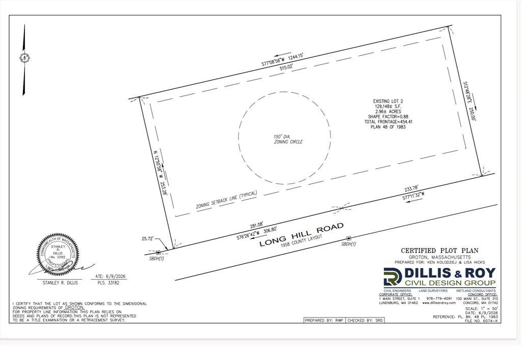 Property Photo:  Lot 2 Long Hill Road  MA 01450 