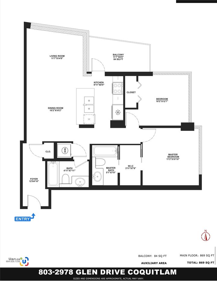 Property Photo:  2978 Glen Drive 803  BC V3B 0C3 