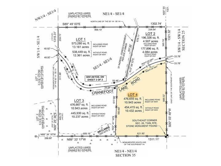 Property Photo: Lot 4 Crane Foot Lake Rd WI 54435