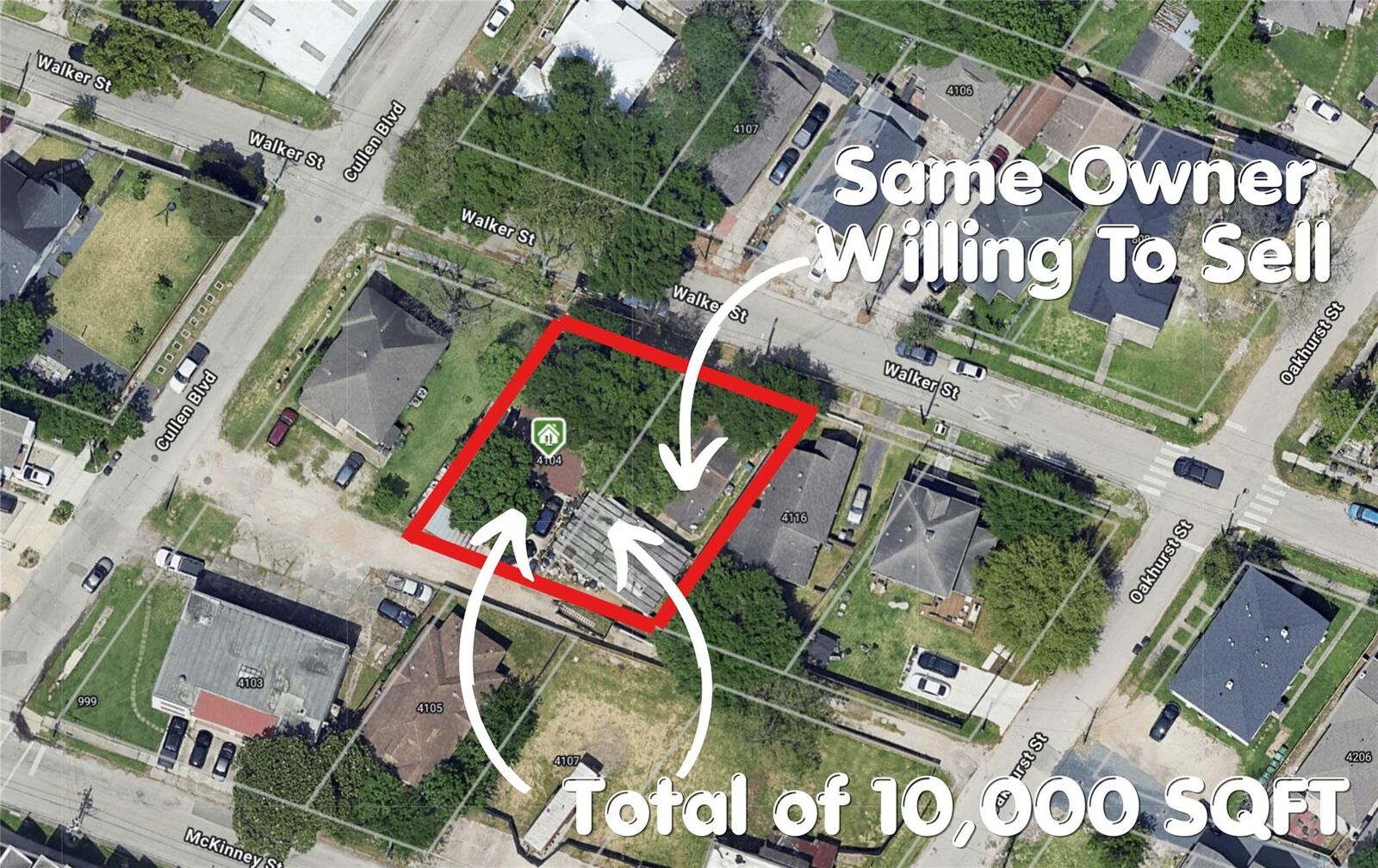 Property Photo: 4104 Walker Street TX 77023