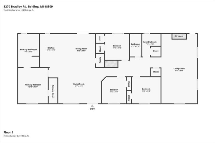 Property Photo: 8270 Bradley Road MI 48809