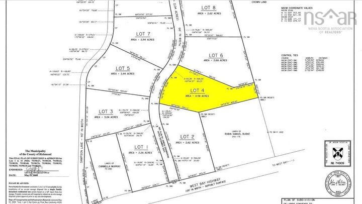 Property Photo:  Lot 4 Hill St.  NS B0E 3B0 