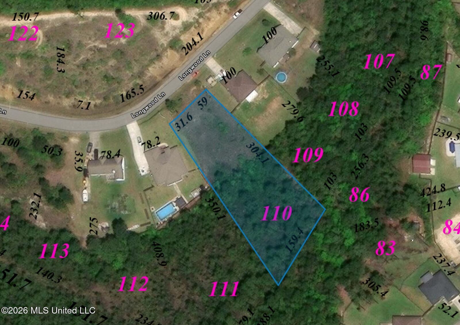 Property Photo: Lot 110 Longwood Lane MS 39503