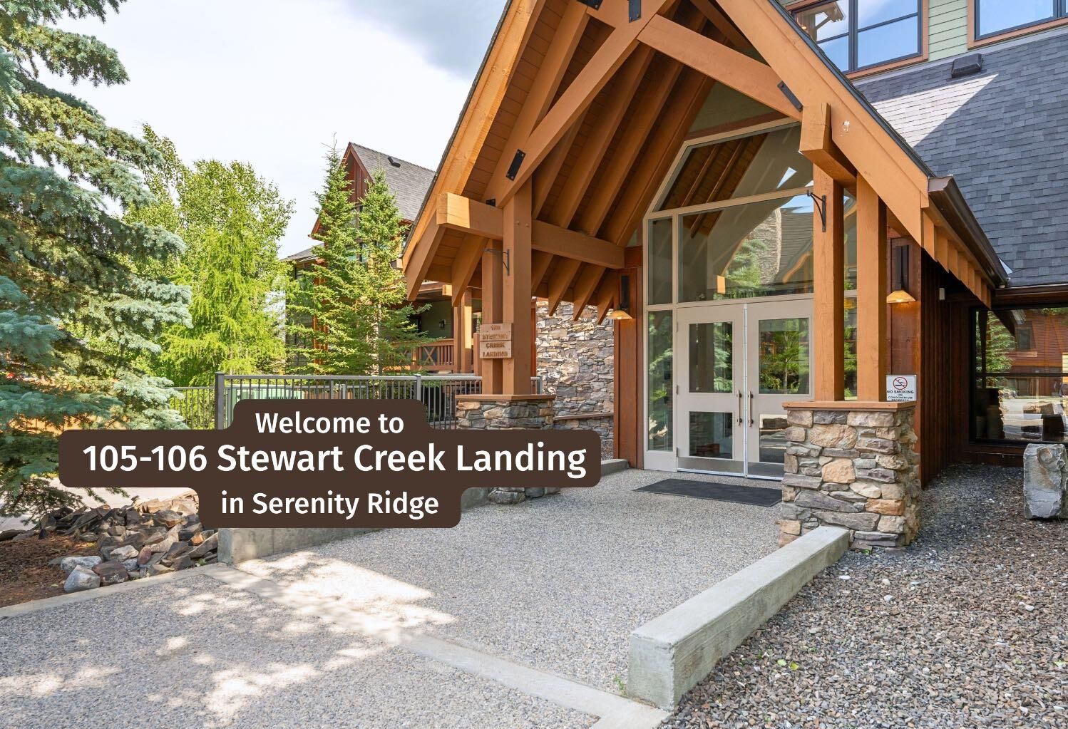 Property Photo:  106 Stewart Creek Landing 105  AB T1W 0G6 
