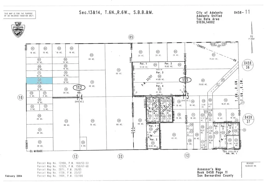 Property Photo:  0 Caughlin Rd. #4  CA 92301 
