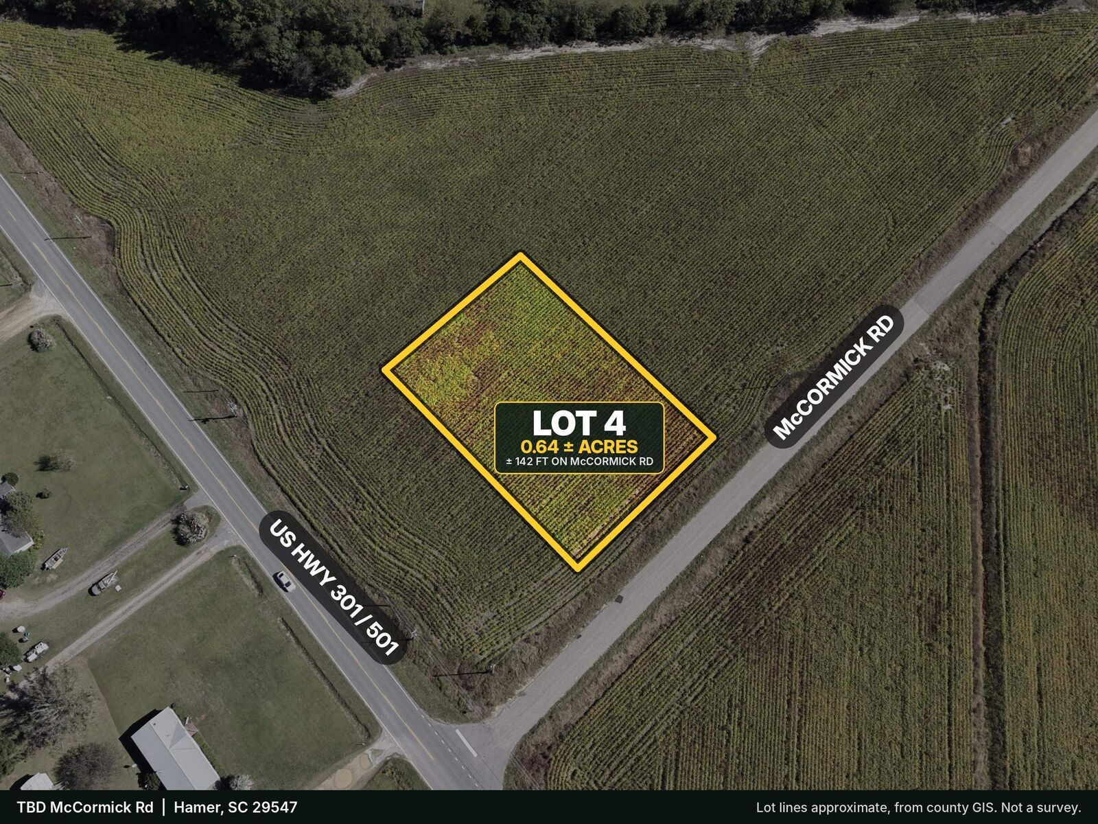 Property Photo:  Tbd McCormick Rd.  SC 29547 