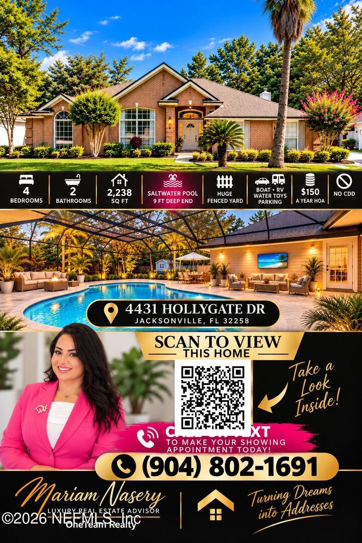 Property Photo:  4431 Hollygate Drive  FL 32258 